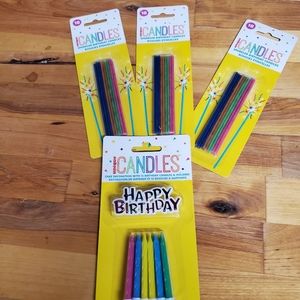 Birthday Candle Bundle, 4 Packs